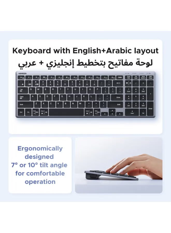 Foldable Bluetooth Keyboard for iOS, Android, Windows, Mac, iPad, iPhone, Tablet & Laptop